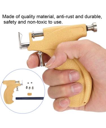Ear Piercing Tool Set Self Body Piercing Gun Professional Metal Ear Hol Nose Navel Piercing Machines Painless Ear Piercing Gun Kit Tool with 4 Different Size Needles for Salon Home Use - Buy Online on GoSupps.com