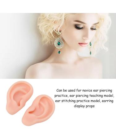 Silicone Ear Model for Earrings - Flexible Simulation Earmodel for Jewelry Display & Acupuncture Training - Lightweight Teaching Tool - Buy Online on GoSupps.com