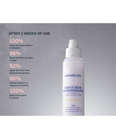 Dew It Now Hydration Mist | Hydrating Face Mist Toner Spray with 5-Ceramide Complex, Argan Oil & Squalane | Lightweight Barrier Repair Mist for Dewy, Glowy Skin | Sensitive Skin Safe | 120ml - Buy Online on GoSupps.com