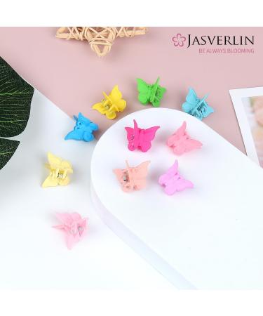 JASVERLIN Butterfly Hair Clips Set - 50pcs Assorted Colors for Girls & Women - Y2K Festival Accessories - Organizer Included - Buy Online on GoSupps.com
