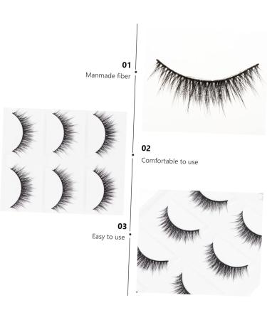 Angoily 10 Pairs Short False Eyelashes Natural Eyelashes Reusable Manmade Eyelashes Art Eyelashes Makeup Eyelash Thick Cross Eyelashes Fake Lashes Fake 6d Artificial - Buy Online on GoSupps.com