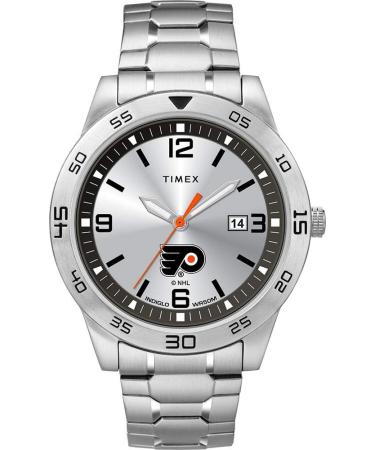 Timex Tribute Men's Citation 42mm Quartz Watch with Stainless Steel Strap Philadelphia Flyers