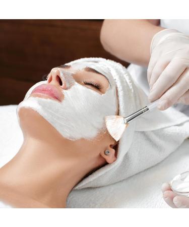 10 Pieces Mask Brushes Fan Shaped Brushes Soft Facial Applicator Brush Face Makeup Brush with Clear Plastic Handle for Mud Mask Cream - Buy Online on GoSupps.com