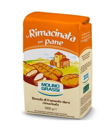 Brand New Cake Molino Grassi la Rimacinata per Pane Semolina di Wheat Durum Remilled Lot de 1000 g (arrosage de bl dur)