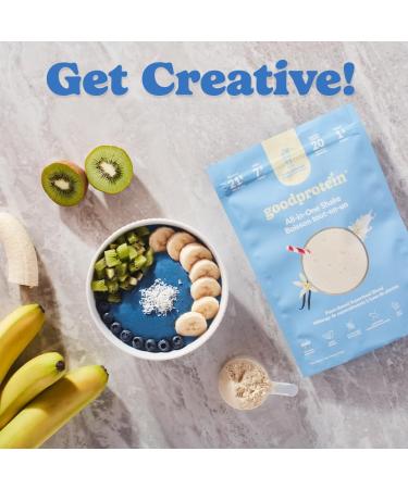 Good Protein Vegan Plant-based Protein Powder 100% Natural Non-GMO Dairy-free Gluten-free Soy-free No Added Sugar and Nothing Artificial. Vanilla Milkshake All-in-One Shake 440 grams Vanilla 440 g - Buy Online on GoSupps.com