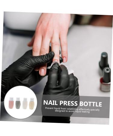  Mipcase Mipcase 4Pcs Nail Press Bottle Squeeze Bottles Bottle Travel Pump Travel Shampoo Containers Push Plastic Resurrection Water Spin Manicure - Buy Online on GoSupps.com