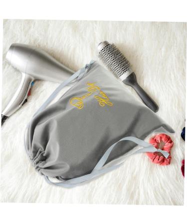 PAMINGONO 2pcs Fabric Hair Dryer Drawstring Bags Grey Hair Dryer Bags Drawstring Hair Dryer Bags 25.00X22.00X0.50CM - Buy Online on GoSupps.com