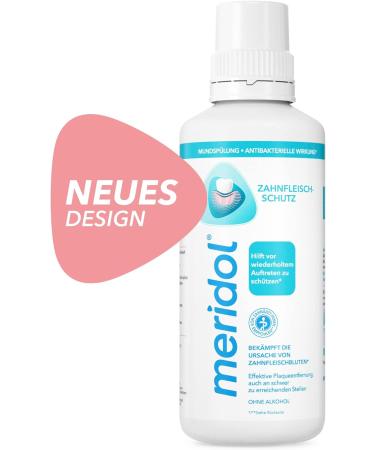 Meridol Mouthwash 400ml - Antibacterial Formula for Healthy Teeth & Gums Alcohol-Free (Pack of 4) - International Shipping - Buy Online on GoSupps.com