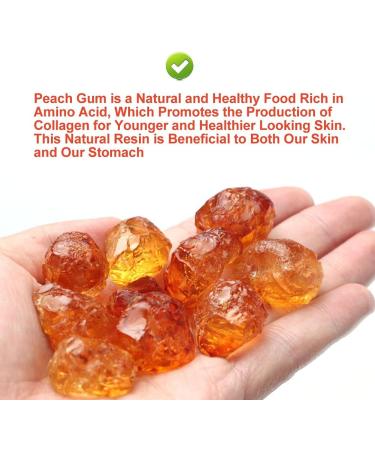 Plant Gift Natural Wild Peach Gum 230G/8.11oz Edible Peach Blossom Tears Tao Jiao Peach Resin Food Additives Free - Buy Online on GoSupps.com