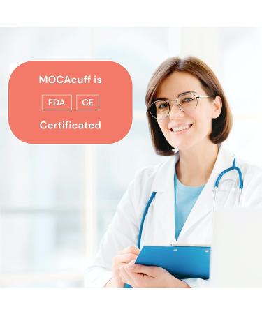 MOCACuff Bluetooth Blood Pressure Monitor - Fully Automatic Wrist Monitor with App, Portable & Accurate - White - Buy Online on GoSupps.com