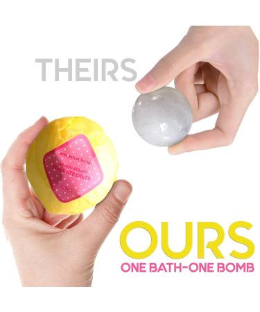 Dead Sea Salt Bath Bombs Gift Set - 6 Ultra Bubble Fizzies with Cocoa, Shea & Essential Oils - Best Birthday Gift for Her/Him, Wife, Girlfriend, Women - Buy Online on GoSupps.com