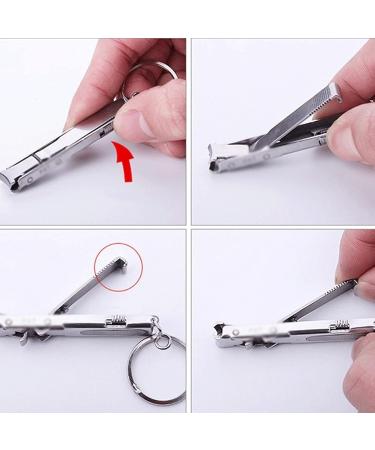 SVAASA Nail Clippers 0.5cm Foldable Ultra-Thin Portable Stainless Nail Toe Cutter Trimmer Scissor Manicure Pedicure Fingernail Clipper Beauty Tools - Buy Online on GoSupps.com