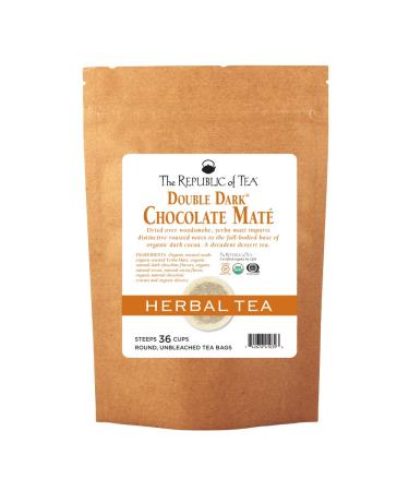 The Republic of Tea Organic Double Dark Chocolate Mate, 36 Tea Bag Refill