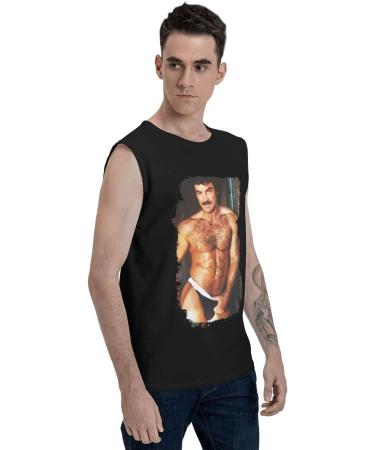 Tom Selleck Tank Top - Men's Round Neck Sleeveless Fitness Vest - X-Large - Buy Online on GoSupps.com