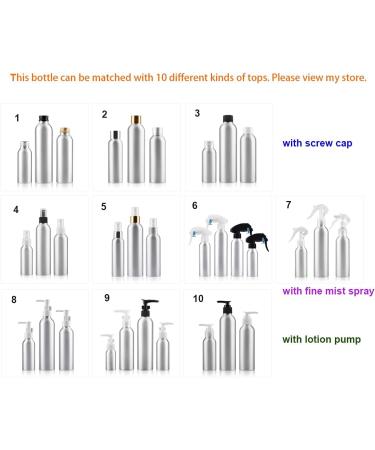 Zeoabsy 12-Pack 250ml Empty Aluminum Spray Bottles with Black Spray Head Perfect for Perfume Essential Oils & Water Includes Funnel - Buy Online on GoSupps.com