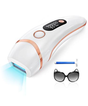 IPL devices hair removal laser for men women- 999.900 light pulse 3 functions HR/SC/RA and 9 energy levels painless hair removal for body face bikini area