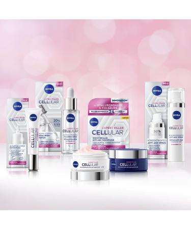 Nivea Hyaluron Cellular Filler Anti-Age Day & Night Set - 2 x 50 ml Facial Care with Hyaluron Collagen Booster & Magnolia Extract - International Shipping Available - Buy Online on GoSupps.com
