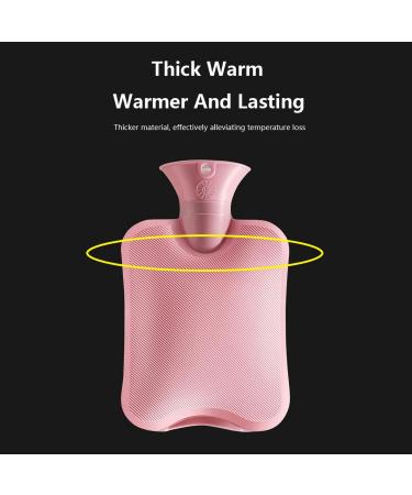 OliviaLiving Hot Water Bag Hot Water Bottle 2 Liters Heat Up and Refreezable Hot Cold Pack with Knit Cover for Pain Relief Hot Cold Therapy Dark Grey - Buy Online on GoSupps.com