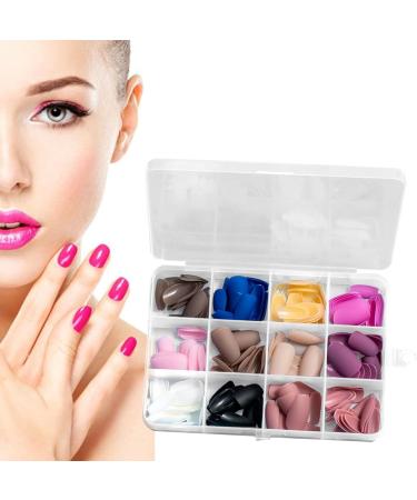 Fake Nails - Multi Colors and Styles Long Short Fake Nails Full - Easy to Use Nude Press on Nails Portable Natural Full False Nails for Women Rossev - Buy Online on GoSupps.com