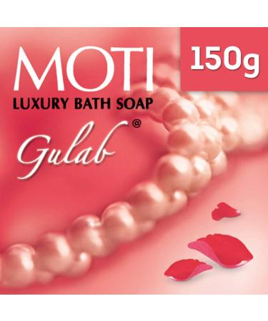 Moti Bath Soap (Rose) - Premium Gulab Scented Soap for Luxurious Skin Care | International Shipping Available - Buy Online on GoSupps.com