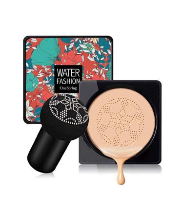 Mushroom Head Air Cushion CC Cream Foundation Cover Concealer Nude Makeup Moisturizing Brightening Pigment Liquid Foundation(Natural) - Buy Online on GoSupps.com