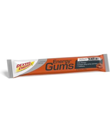 Dextro Energy Cola + Caffeine Energy Gums - Pocket Size for Active Lifestyle | Vegan | 8 x 45g - Buy Online on GoSupps.com