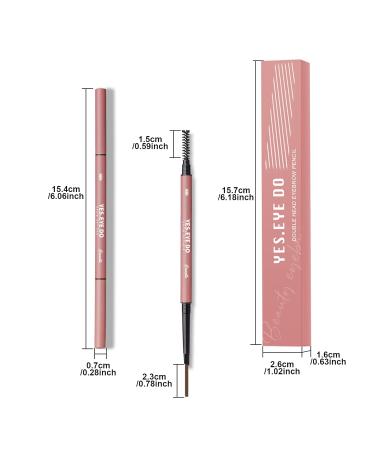 YES.EYE DO Gray Eyebrow Pencil for Gray Hair - Waterproof Precise 2mm Tip Automatic Defining Pen & Brush for Long-Lasting Sparse Brow Filler - Buy Online on GoSupps.com