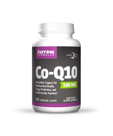 Jarrow Formulas Co-Q10 100 mg - 60 Veggie Caps - Antioxidant Support for Mitochondrial Health Energy Production & Cardiovascular Function - Up to 60 Servings Packaging may vary 60 Count (Pack of 1) 100 Mg
