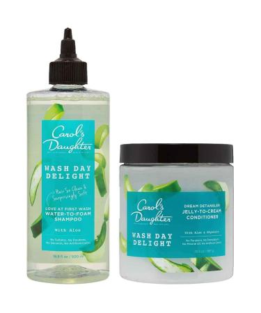 Carol's Daughter Wash Day Delight Sulfate Free Clarifying Shampoo and Deep Conditioner Gift Set with Aloe and Micellar - Best for Curly  Natural  and Textured Hair   Detangle and Moisturize Shampoo & Conditioner Set - Buy Online on GoSupps.com