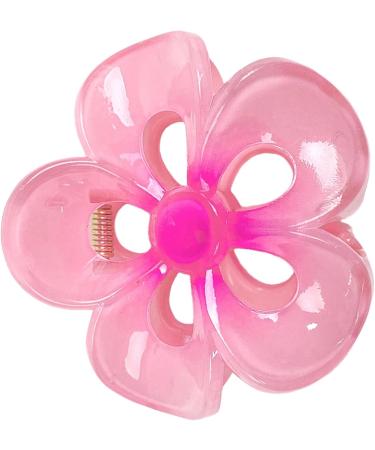 Colorful Flower Hair Clips Flower Hair Clips Acrylic Strong Fixed Hair Clips Versatile Frangipani Grab Clips Non-slip Hair Clips Large Women's Hair Clips For Beach Tropical Hair Pink - Buy Online on GoSupps.com