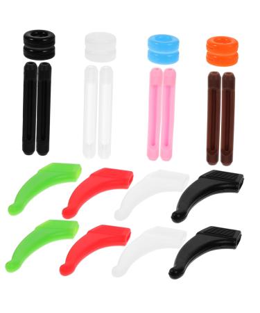 Osaladi 1 set Small ear hooks glasses spiker sleeve portable glasses brake glasses stug portable glasses holders slipproof glass handles glass handles replaceable pebbles