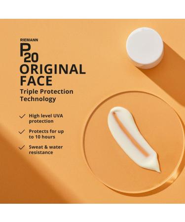 RIEMANN P20 FACE Sun cream SPF30 50g. Long Lasting UVA & UVB Protection for up to 10 hours Highly Water & Sweat Resistant - Buy Online on GoSupps.com