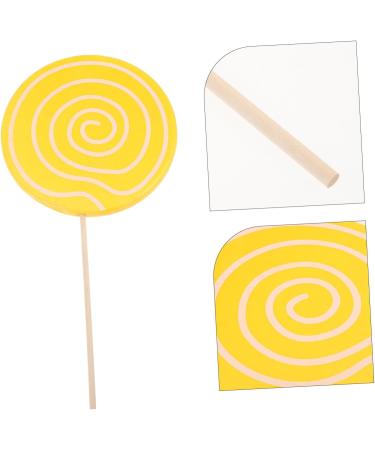 Veemoon 2pcs Photography Accessories Wedding Cake Decor Lollipop Photot Props Rainbow Swirl Pops Candy Ornaments Large Lollipop Cutouts Models Lollipop Crafts Giant Bamboo Child Candy Cane - Buy Online on GoSupps.com