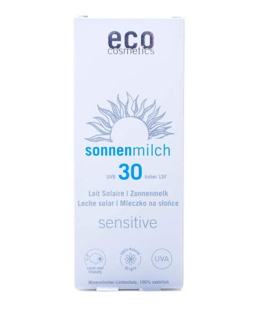 Eco Cosmetics Sun Lotion SPF 30 Sensitive - 75ml | Natural Sunscreen for All Skin Types - Buy Online Internationally - Buy Online on GoSupps.com