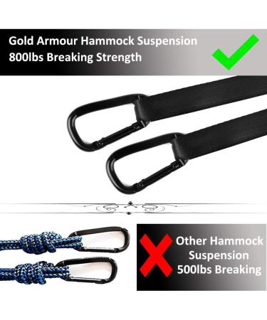 Gold Armour Portable Single Camping Hammock - USA Brand - Fuchsia & Pink - Buy Online on GoSupps.com