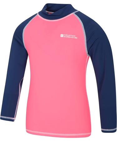 Buy Mountain Warehouse Kids Long-Sleeved Wetsuit with UV Protection - Fuchsia Rash Guard for Boys & Girls 2-3 Years - Buy Online on GoSupps.com