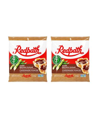 Redpath Sugar Dark Brown Sugar 1kg (PACK OF 2) (2kg)