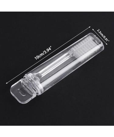 3-Piece Foldable Toothbrush Set with Soft Bristles - Portable Travel & Camping Stain Removal Tool for Home & Outdoors - Buy Online on GoSupps.com