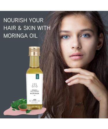 Buy ADI USDA Certified Organic Moringa Oleifera Oil for Hair Growth & Skin - 8.8 Fl oz | International Shipping Available - Buy Online on GoSupps.com
