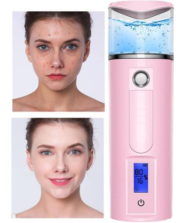 Mist Sprayer - Portable Nano Mist Sprayer with Skin Analysis - Hydrating USB Rechargeable Face Steamer for Eyelash Extensions Face Face Hydration Dyeulget Pink - Buy Online on GoSupps.com