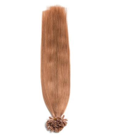 Buy Honeyblonde Keratin Bonding Extensions | 100% Remy Real Human Hair | 25x 1g 45cm U-Tip - Color #27 Honey Blonde - Buy Online on GoSupps.com