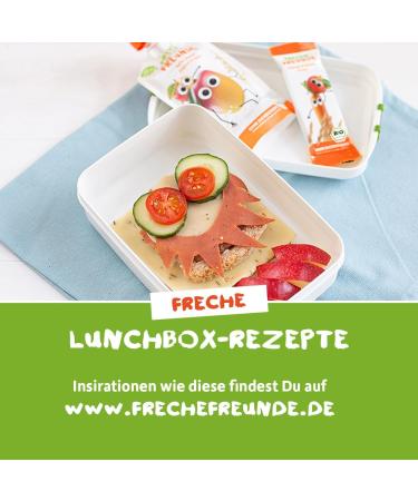 Cheeky Friends Bio Quetschie: Apple Banana Spinach & Cucumber Fruit Puree - Vegan Gluten-Free Squeezing Bag for Babies 6+ Months - 12 Pack (100g each) - Buy Online on GoSupps.com