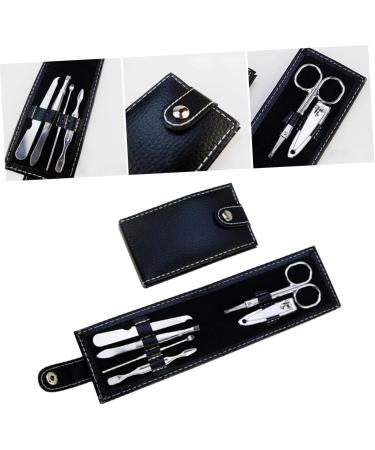 Nail Trimmer Toe Finger Manicure Nail Clippers Nail Metal Nail Manicure Nail Set Cosmetic Black M - Buy Online on GoSupps.com