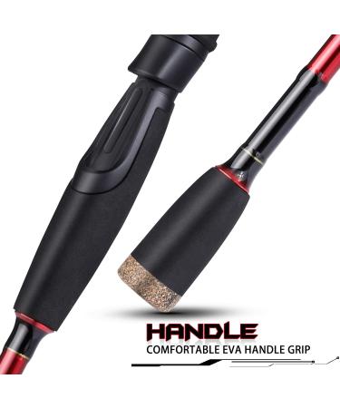 Soougayilang Fishing Rod 2.1m - 30 Ton Carbon Fiber Baitcasting & Spinning Rod for Freshwater & Saltwater | Tournament Quality with 2 Tips for Bass Fishing - Buy Online on GoSupps.com