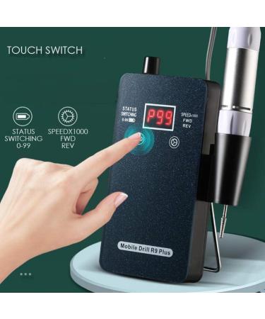 Nail Drill 30 000 RPM Acrylic Nail File Professional Nail Drill for Acrylic Nail Pedicure Polishing Shape Tool Design Ideal for Home Salon Use Nail Buffer Manicure P Black - Buy Online on GoSupps.com
