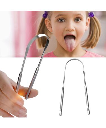 Stainless Steel Tongue Cleaner | U-Shaped Tongue Scraper for Bad Breath | Oral Care Tool - 1PC - Buy Online on GoSupps.com