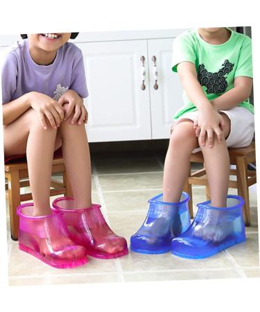 HAPINARY 1 Pair Foot Bath Shoes Foot Soaking Boots Foot Soak Shoes Foot Bath Container Foot Soaking Bath Shoes Foot Bath Bucket Foot Soak Bucket Boots Foot Soaking Shoes Foot Bath Boots 26.3x11cm Rosy - Buy Online on GoSupps.com