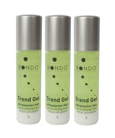 Rondo Trend Gel Pack of 3 bottles of ultra-resistant styling gel 100 ml