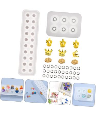 STOBOK 3 Pcs Pendant Silicone Mold Silicone Molds Sphere Beads Creative Crystal Epoxy Mold Epoxy Resin Flat As Shown 23X6.2CM - Buy Online on GoSupps.com