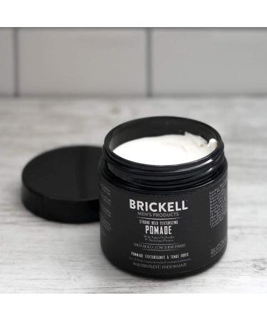 Brickell Men's Strong Hold Texturizing Pomade - Natural & Organic Fiber Pomade (2oz) - Scented - Buy Online on GoSupps.com